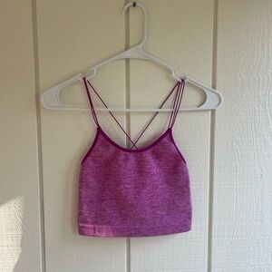 No Boundaries Magenta Strappy Top